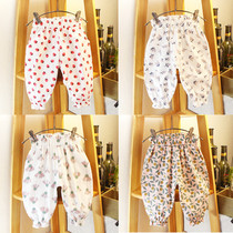 Girls Summer New products Han version Pants Bottom Pants Baby Sleeping Pants Casual Pants Baby Light Cage Pants Kiddie Anti-mosquito Pants