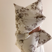 Retro) Retro Full Cotton Light Soft Veil Bed Four Pieces Of Pure Cotton Light Extravagant Advanced Sensuo Bed Linen Quilt Style Bed