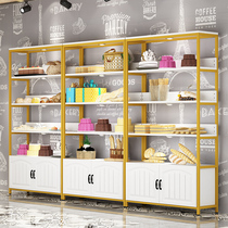 Multi-layer bakery bread display stand supermarket Nakajima cabinet side cabinet bakery shop pastry cake display cabinet counter