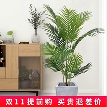 Simulation green plant potted bionic plant living room ornaments Nordic traveler banana large loose tailed tree Interior decoration