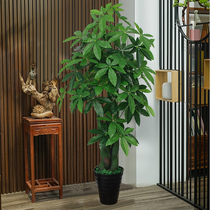 Office wig money tree simulation potted plant decoration large decoration living room decoration fake flower bionic green plant fake tree