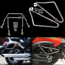 Motorcycle accessories universal modified bracket retro side bag side bag bracket side box hanging bag hanging box protective bracket