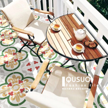 Fun Moroccan style Balcony Garden tiles Nordic kitchen entrance parquet Bathroom Bathroom tiles