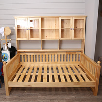 Ximengbao solid wood side high bed storage bed full solid wood bed multifunctional