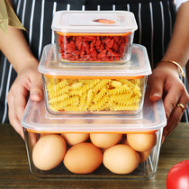 Large capacity tempered glass crisper microwave oven special sealed bowl refrigerator freezer storage with lunch