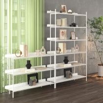 Italian Minimalist Bookshelf Landing Shelve Iron Art Containing Shelf Information Shelf Metal Bookcase Living-room Light Lavish Display Shelf