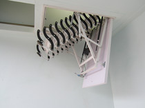 Attic stairs factory direct sales electric telescopic ladder Telescopic stairs with handrails folding stairs ladder