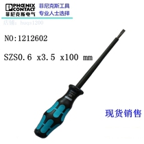 Off-the-shelf Phoenix 1212602 Phoenix flat blade screwdriver SZS0 6 x 3 5 x 100 mm