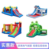 Childrens bouncy castle outdoor large slide Doctor Dolphin naughty Castle Game House home playground trampoline