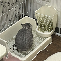 Rasge oversized rabbit toilet pet Angora rabbit extra-large anti-Turpel urination basin height double layer