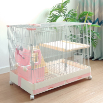 Rabbit Cage Home Indoor Automatic Clear Dung Pet Nest of Rabbit Supplies Holland Pig Guinea Pig Cage