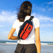 ACROSS Tide Card Purse Chest Front Bag Men and women Waterproof And Abrasion Resistant Mobile Phone Hip Hop Student Small Back Collision Color Personality Skew