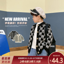 Childrens sweater cardigan spring and autumn baby top 2021 new childrens clothing childrens knitwear autumn boys jacket