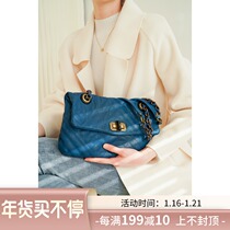 Pure Yuan collectibles ten thousand yuan grade tower tip high luxury LA 1650 dollars heavy industry quilted sheepskin Happy chain bag