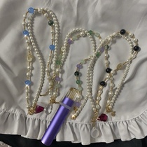 -MoonCasino-Night and Real original custom multi-purpose Pearl Crystal smoke chain necklace