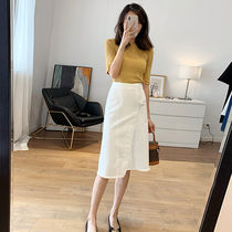 Sandro Moscoloni summer 2021 new temperament professional age reduction thin senior sense royal sister suit skirt woman