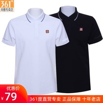  361 mens short-sleeved summer new Chinese spirit lapel breathable casual business short T-shirt POLO shirt men