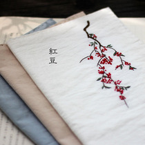 Red Beans PURE COTTON MENS GIRLFRIEND Sweat Carry-on handkerchief Embroidered Handkerchief Diy material Package Valentines Day