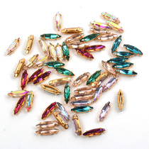 Mr. Elk Deer 4 * 15mm thin horse eye hollowed-out claw drill with special water drilling method embroidered accessories thickened copper bottom hand slit drill