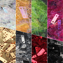 Mr. Elk Deer Tailor Made 3 * 9mm Double holes Strip Bright Sheet Featured Dazzling PET Method Embroidered Bead Embroidered Accessories