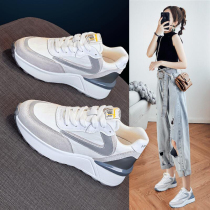 Gofy Sport in the interior heightening 4CM old daddy shoes women 2021 new 100 hitch cotton shoes casual sports Agan shoes