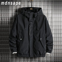 Yu Wenle Chao brand hooded cargo jacket mens Korean version of the trend versatile loose plus-size casual spring and autumn jacket