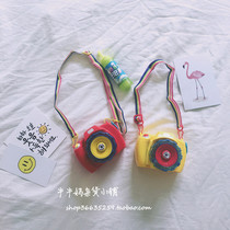 Cute camera shape blowing bubble with light music electric bubble machine bubble gun childrens toys
