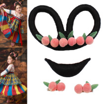 Dancing Dunhuang Wind Pisces Fantasy Tang system childrens hair accessories Hanfu Girls costume wig geogeo the same model
