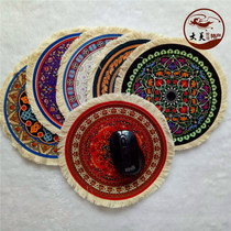 Dunhuang murals algae well round mouse pad Persian carpet cup mat Turkish art retro art one