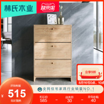 Lins wood balcony corner shoe cabinet household door dump simple storage locker large capacity HS1N