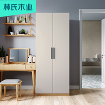 Lins wood simple modern sliding door wardrobe home bedroom moving door large storage storage cabinet furniture JC3D