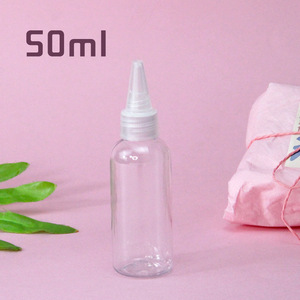 50ml硼砂水分装瓶 手工史莱姆透明塑料尖嘴瓶挤压式塑料瓶