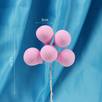 Soft Pottery Clay Sue White Small Balloon Cake Decoration Pendulum Pieces Creative Mesh Red Ins wind plug-in inserts with iron wire DIY