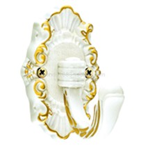 Taiwan Taiwanese industrial housing Villa pure copper bathroom hardware pendant European clothes hook TH-LU604 Ivory White