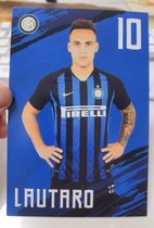 Lautaro Argentinas World Cup champion Milan official white card (six inches)