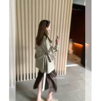 YUYEE_ private clothes pituitary card with chic windcoat jacket woman mid-2022 Early spring new casual jacket