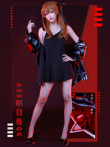 Sexy little wild cat~Asuka ASS little black dress EVA Aya Poli ICOS hand-made suit cosplay costume woman