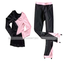Dance Elf custom figure skating costume training suit children adult women skirt a736