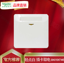 Schneider Touch Series Classic White Ribbon Delay Insert Card Power Switch E8431EKT WE