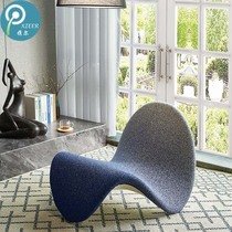 Designer net red ins Irregularly Shaped Casual Couch Sloth Chair Living Room Folk Boilerplate TongeChair Tongue Chair