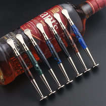 8deco creative acrylic double-headed needle pressure stick portable three-in-one cigarette knife hollow anti-flame pipe accessories