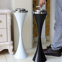 Floor-to-ceiling bathroom ashtray Vertical metal with cover Creative personality fashion elevator toilet living room ashtray