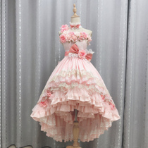  Xiaozhijia folds into hell one day to become a princess cos Xiya cosplay adult dress pink