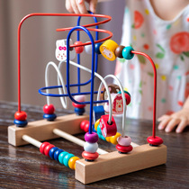 Baby children multi-function Cupid animal beads puzzle large baby early education cerebral palsy rehabilitation training toy