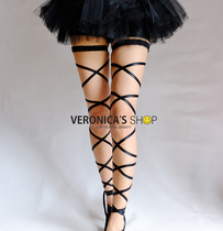 Veronicas American original single LEGWRAPS electric sound Bundy clothing Leggings strap luminous rave jewelry