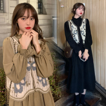Pregnant women autumn dress set fashion 2021 new spring and autumn coat women autumn skirt two-piece set