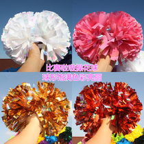 Colorful cheerleading Flower Ball dance competition cheerleading color ball performance cheerleading team holding flower props cheerleading Flower Ball