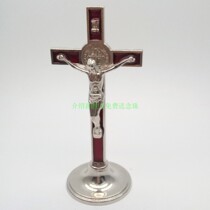  Hot sale Catholic Christian Home Church Prayer Mass Jesus Crucifixion Statue St Benedict Cross Ornaments
