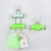 Stainless steel non-perforated soap box toilet drain wall-mounted soap rack bathroom storage rack soap rack