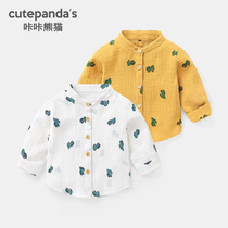 baby long sleeve shirt spring clothing autumn children lining clothes children 3 years 1 baby blouses 12 months infant Y4903